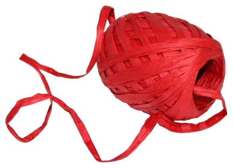 GOBA Papírové vázací stuhy délka 2 × 30 m, Raffia vínová - balení 2 ks