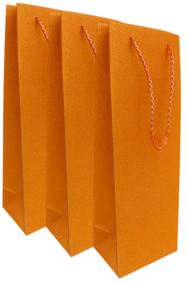 GOBA Glitter na víno, oranžová, 3 ks