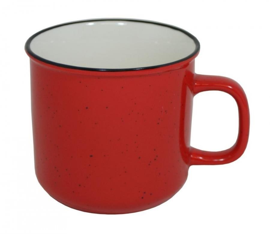 GOBA Hrnek keramický červený 450 ml