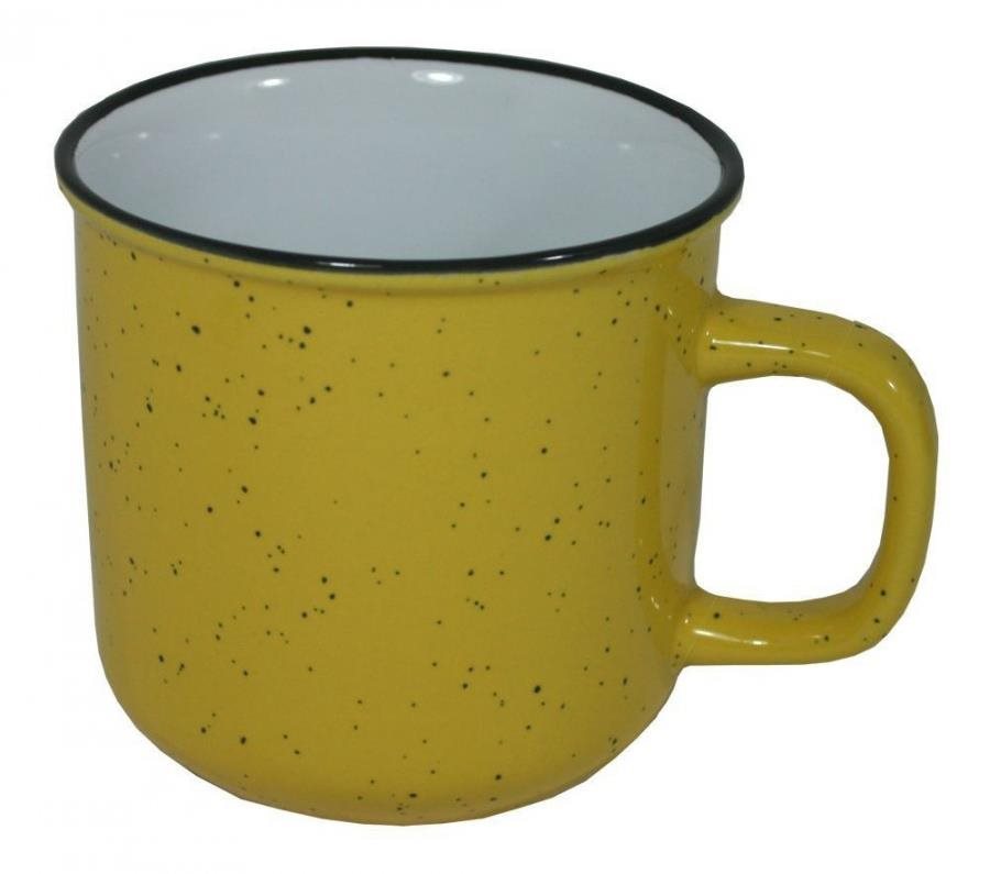 GOBA Hrnek keramický žlutý 450 ml