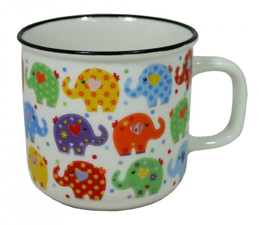 GOBA Hrnek keramický Sloni 450 ml