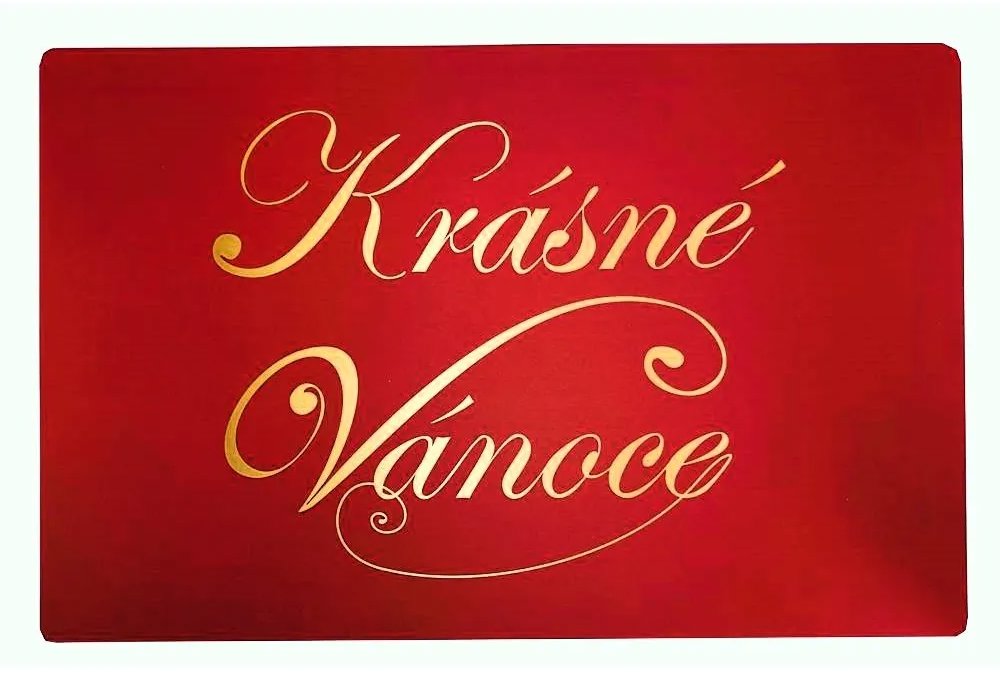 Goba Prostírání Krásné Vánoce 43 × 28 cm, 6 ks