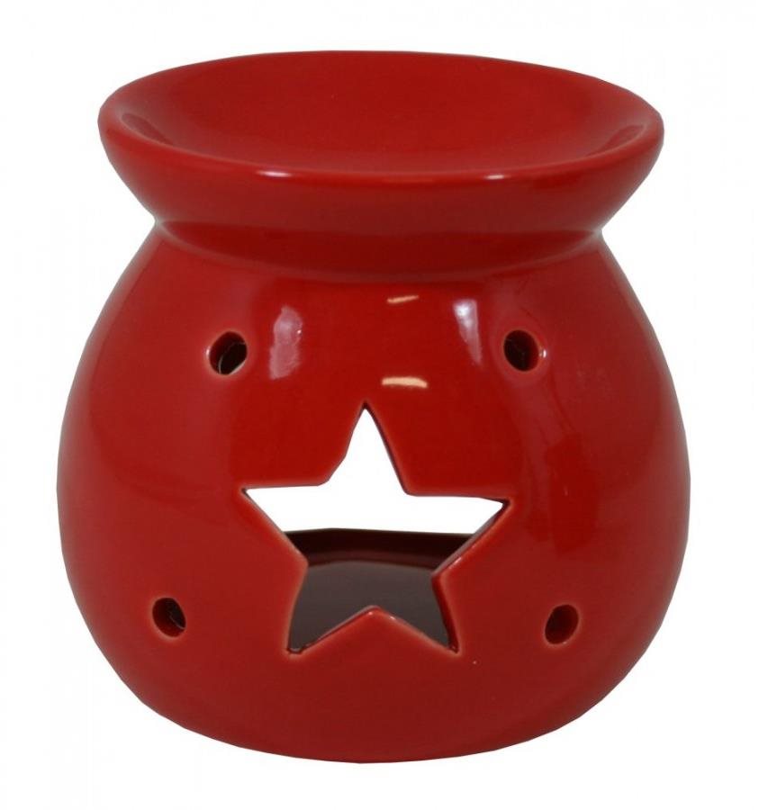 Goba vánoční Aroma lampa červená hvězda