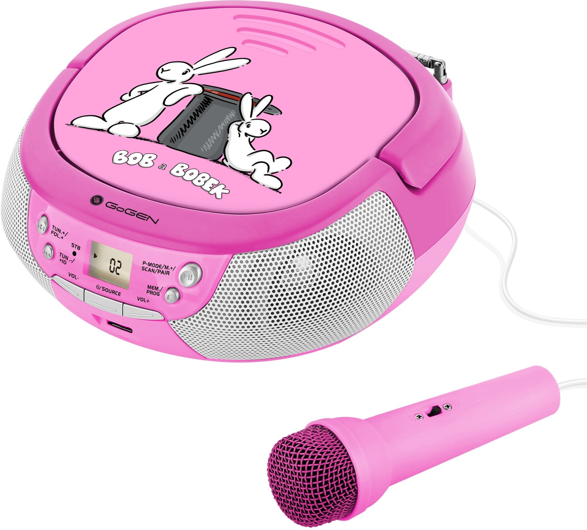GoGEN Bob a Bobek CD růžový