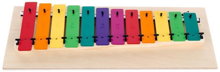 Goldon diatonický metalofon v barvách Boomwhackers 12 kamenů