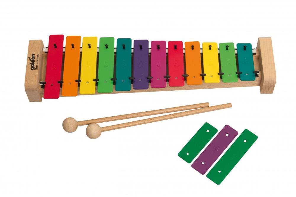 Goldon sopránový metalofon v barvách Boomwhackers