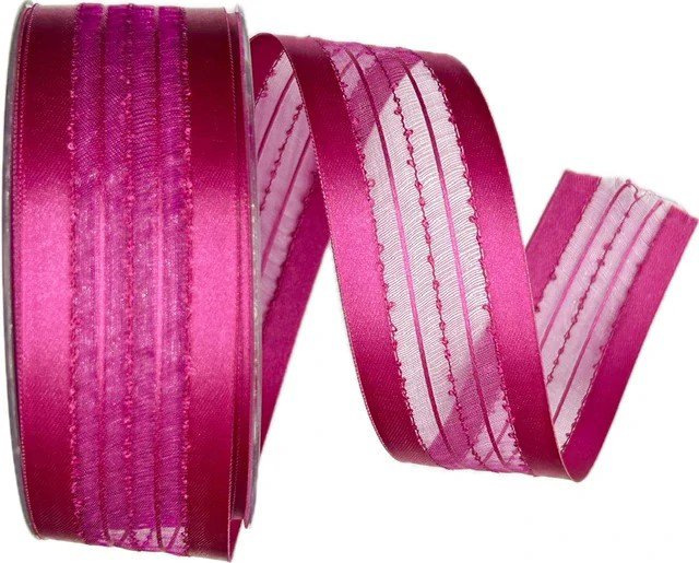 GOLDINA Loy Santiago saténová fuchsia 40 mm × 20 m