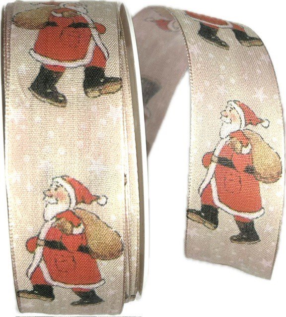 GOLDINA vánoční SANTA S DÁRKY krémová