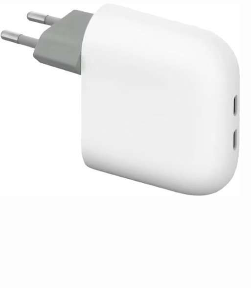 Google Pixel Flex Dual Port 67W USB-C Fast Charger Snow