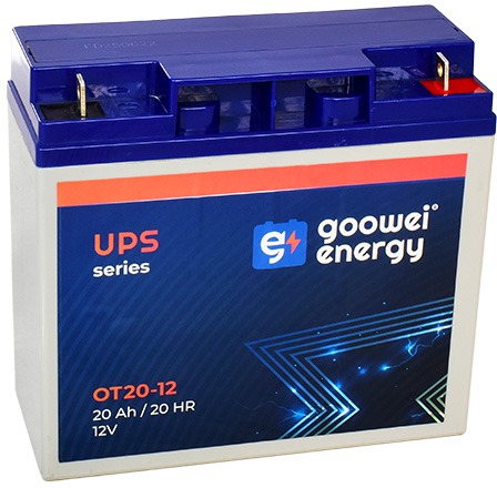 GOOWEI ENERGY Bezúdržbový olověný akumulátor AGM OT20-12 L1, 12V, 20Ah