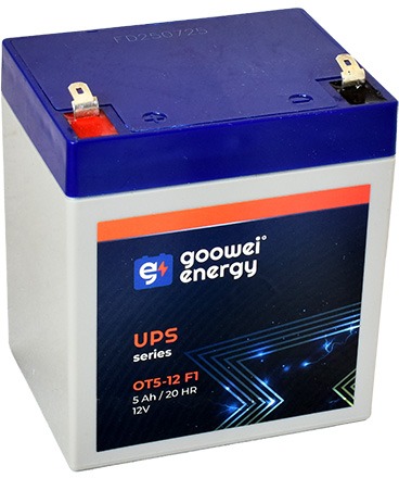GOOWEI ENERGY Bezúdržbový olověný akumulátor AGM OT5-12 F1, 12V, 5Ah