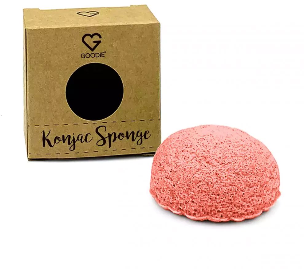 Goodie Konjac houbička - Růžový jíl