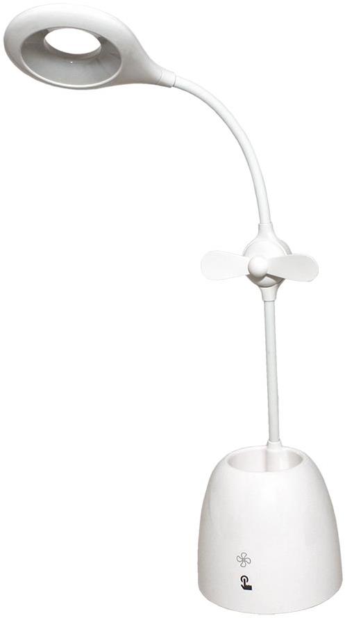 Goobay Lampa s LED, ventilátorem a stojanem na tužky