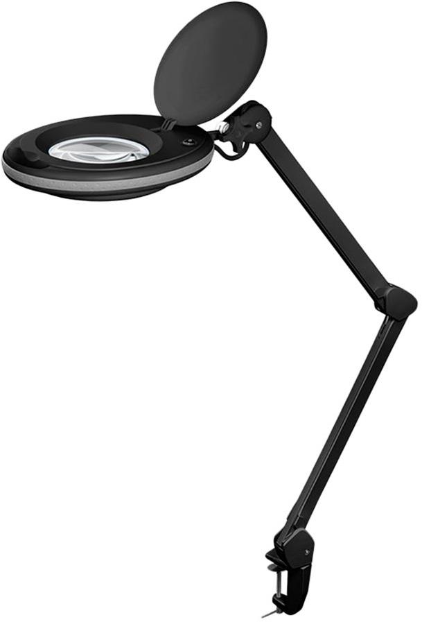 Goobay Stolní lampa s lupou, 127 mm, 3 dioprie, LED osvětlení 8 W, černá