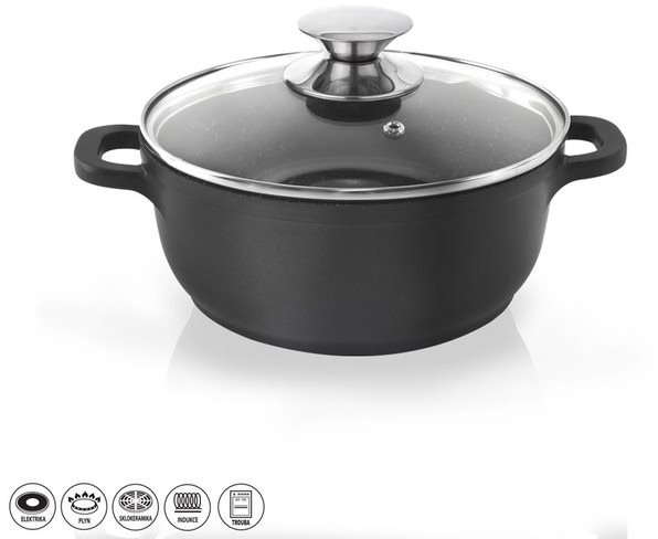 ORION GRANDE Hrnec pr. 16 cm skleněná poklice