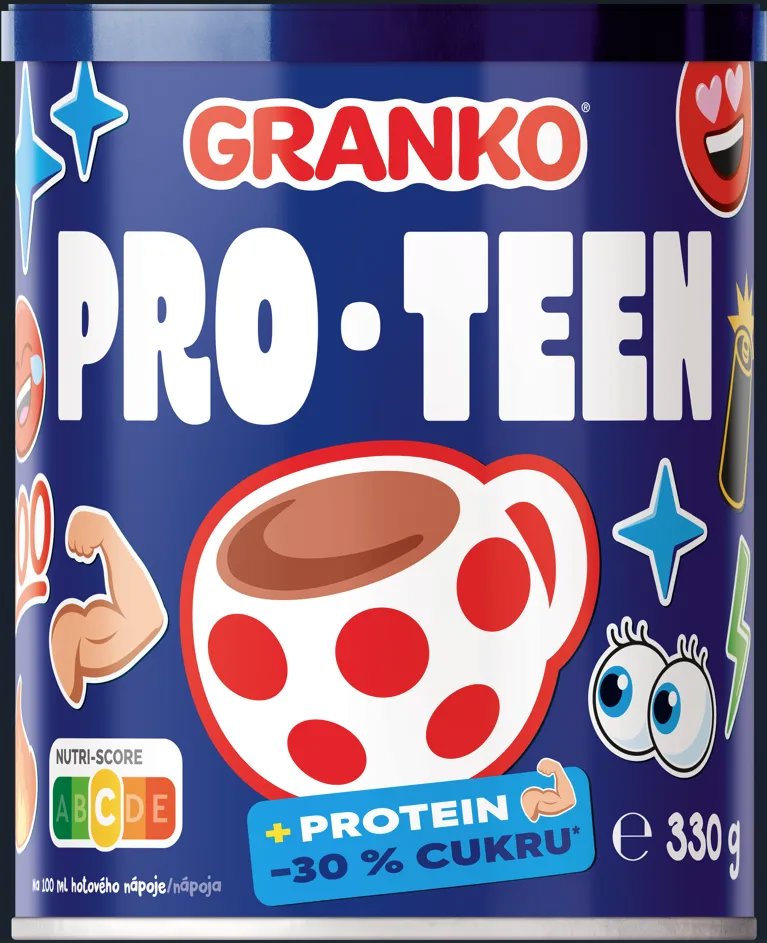 GRANKO Pro-teen Instantní kakaový nápoj s proteinem 330g