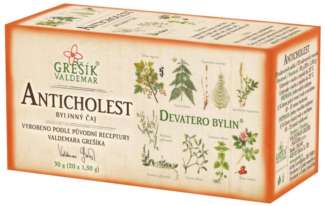 Grešík Devatero bylin Anticholest, 20 n.s.