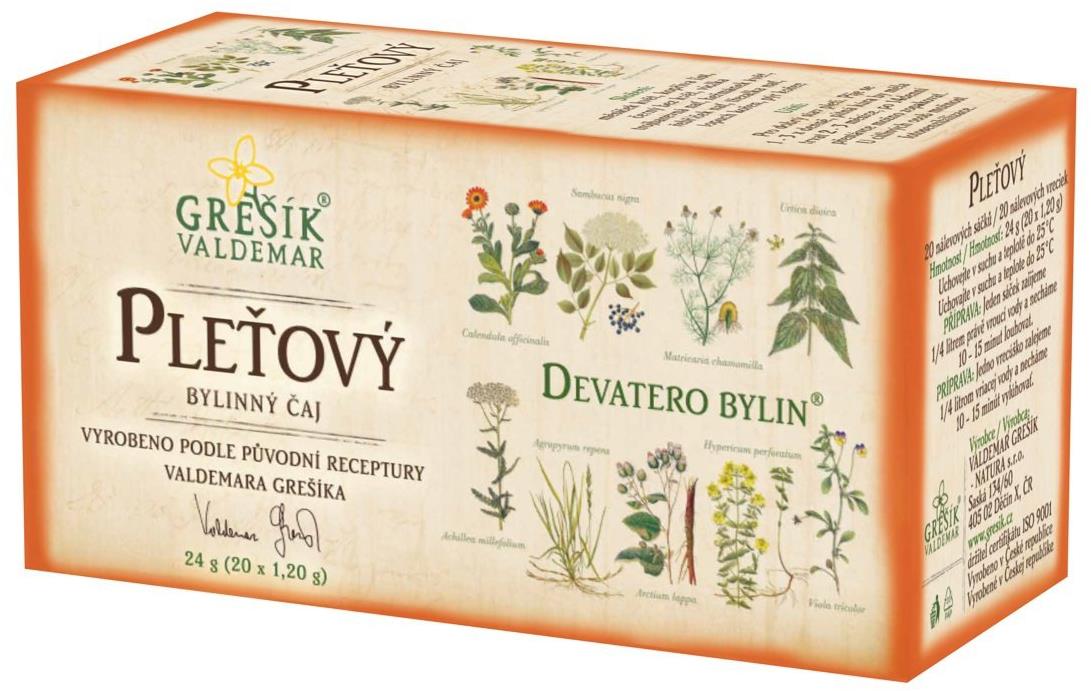 Grešík Valdemar - Pleťový Devatero bylin 20 sáčků
