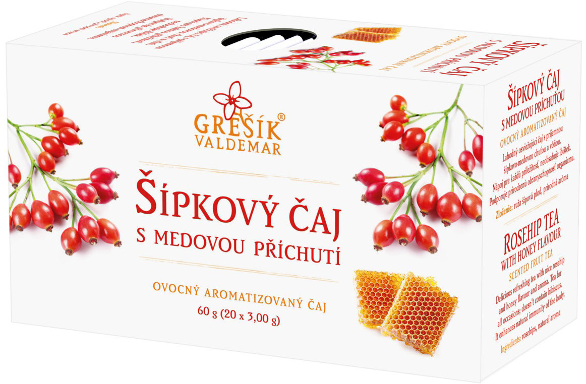 Grešík Valdemar Šípkový čaj s medovou příchutí 20 n. s.
