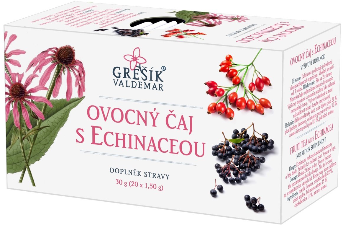 Grešík Valdemar Ovocný čaj s echinaceou 20 n. s.
