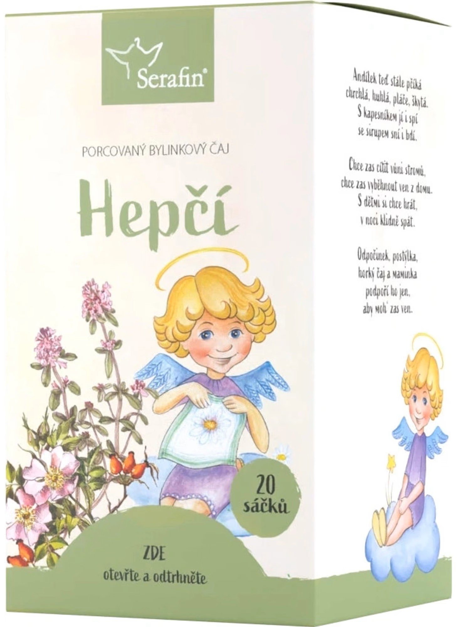Serafin Hepčí - bylinný čaj dětský 20 × 1,5 g porcovaný