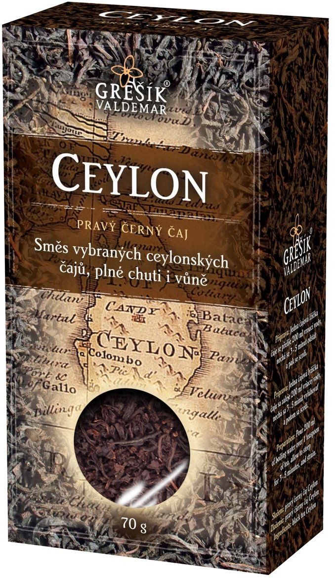 Grešík Valdemar Směs pravých ceylonských čajů XXL balení 1 kg