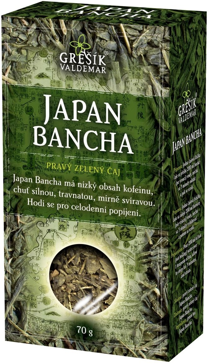 Grešík Valdemar Japan bancha pravý zelený čaj XXL balení 0,5 kg