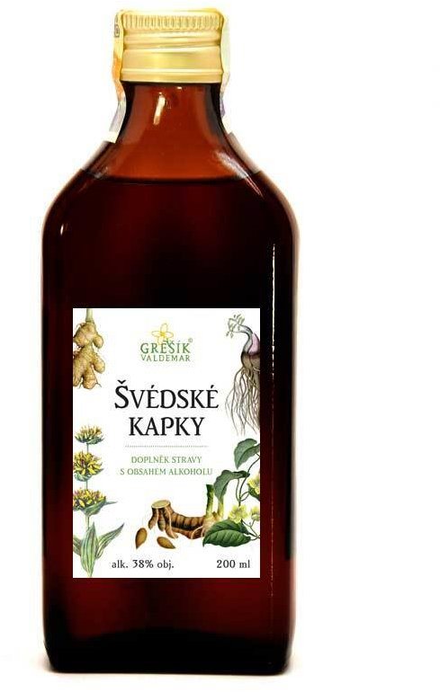 Grešík Valdemar Švédské kapky 200 ml