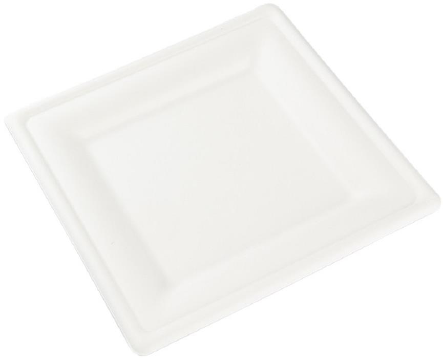 Groupe Guillin Talíř z cukrové třtiny čtvercový 20 × 20 cm, 50 ks