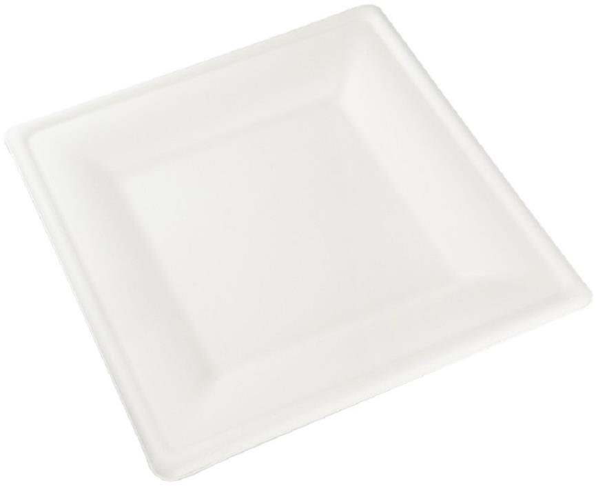 Groupe Guillin Talíř z cukrové třtiny čtvercový 26 × 26 cm, 50 ks
