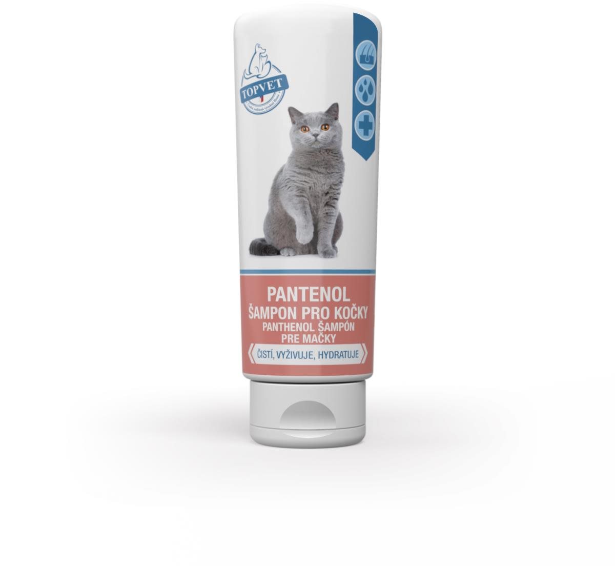 Topvet Pantenol šampon pro kočky 200 ml