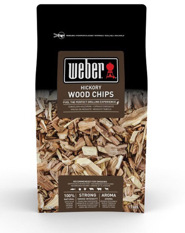 WEBER Štěpka - udící lupínky Hickory (bílý ořech)