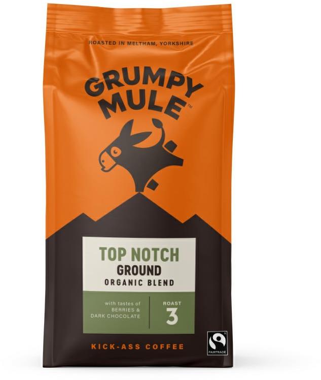 Grumpy Mule BIO Top Notch, mletá, Arabica, 200g