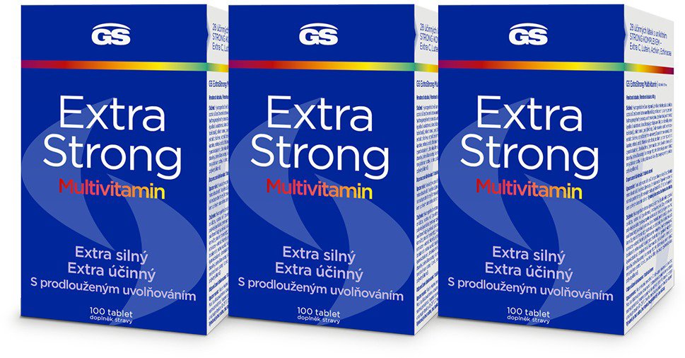GS Extra Strong Multivitamin, 3x 100 tablet