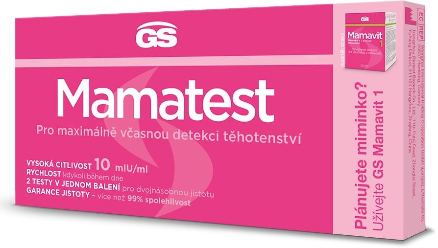 GS Mamatest Těhotenský test, 2 kusy