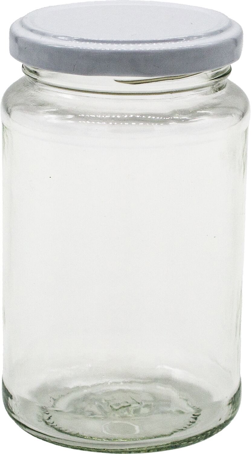 Gastro Sada 6 ks zavařovacích sklenic 370 ml, bílé víčko