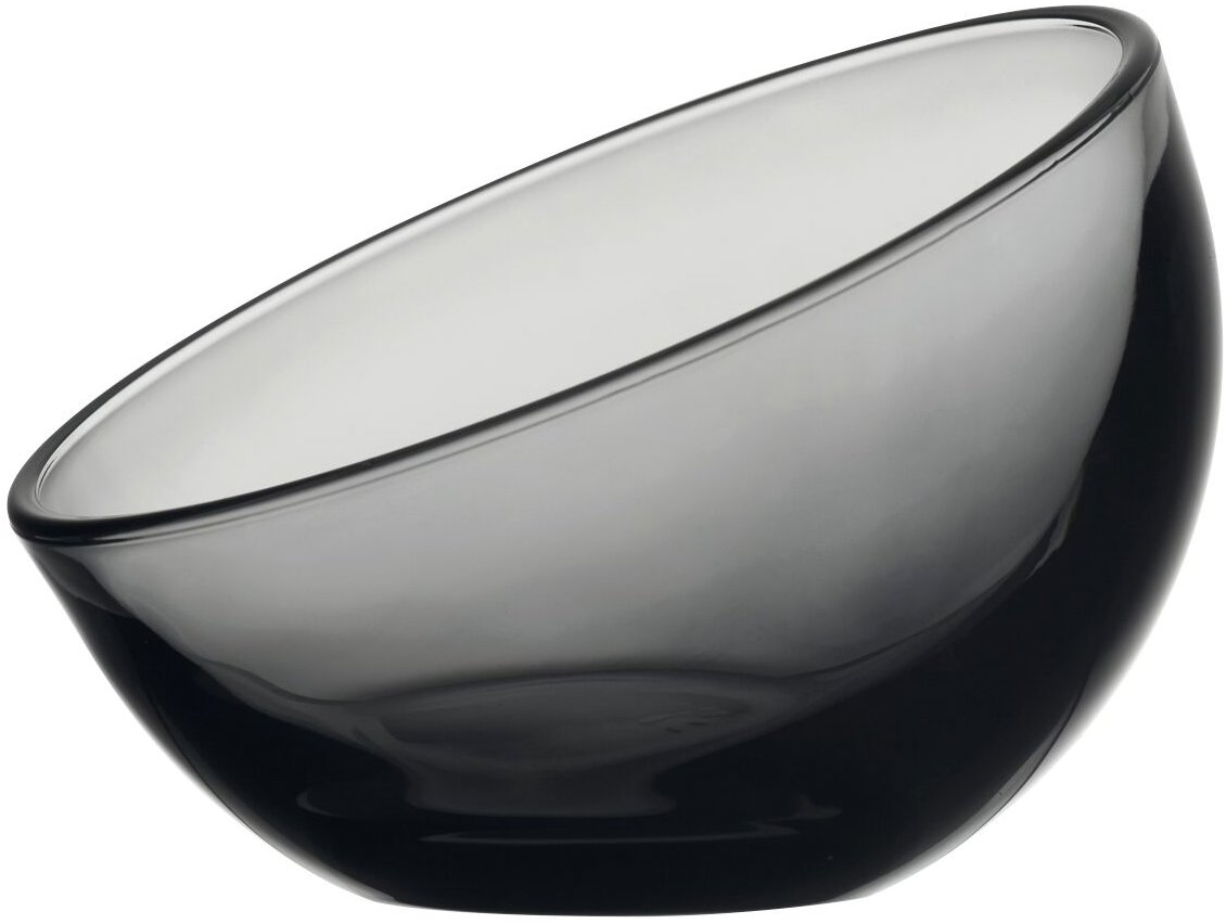 Bubble Miska na dezerty, objem 0,13 l, výška 90 mm, šikmá, tmavě šedá, 6 ks