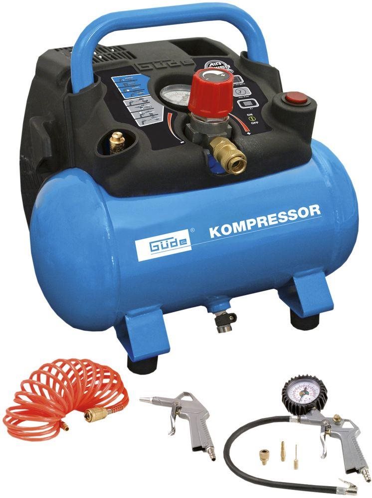 GÜDE Kompresor se vzdušníkem 6l, bezolejový s příslušentsvím AIRPOWER 190/8/6