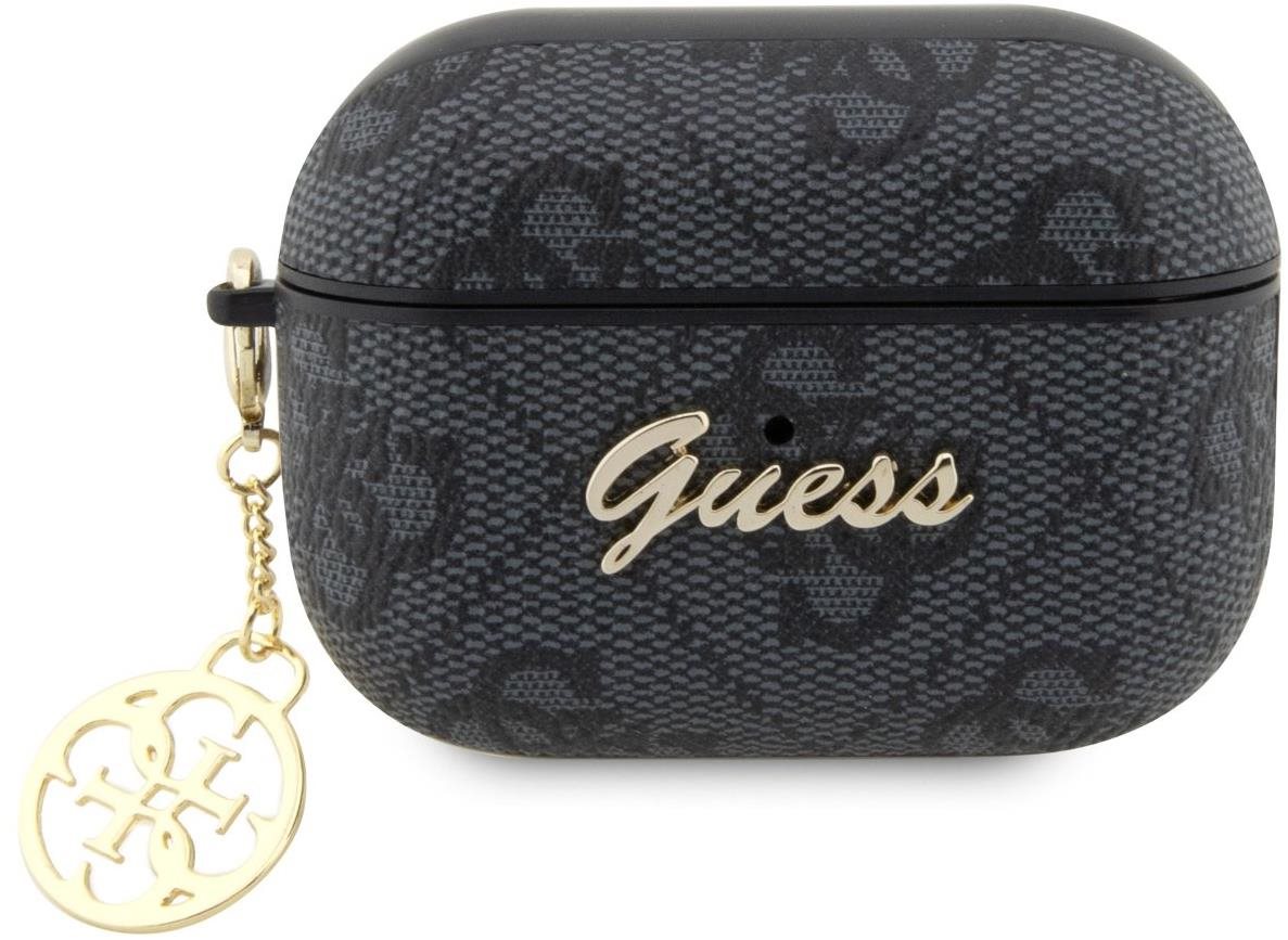 Guess 4G Script Charms PC/PU Pouzdro pro Airpods Pro 2 Black