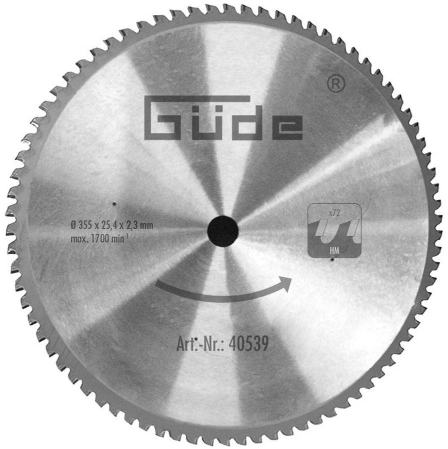 GÜDE Pilový kotouč 355×25,4×2,3mm, 72Z