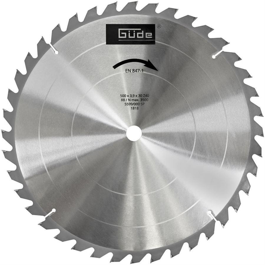GÜDE Pilový kotouč na dřevo HM 500x30x3,9mm, 40Z