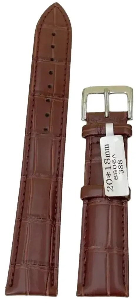 GAIRA Řemínek na hodinky 3041 hnědý 20 mm