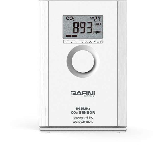 Vnitřní bezdrátové čidlo koncentrace CO2 GARNI 102Q