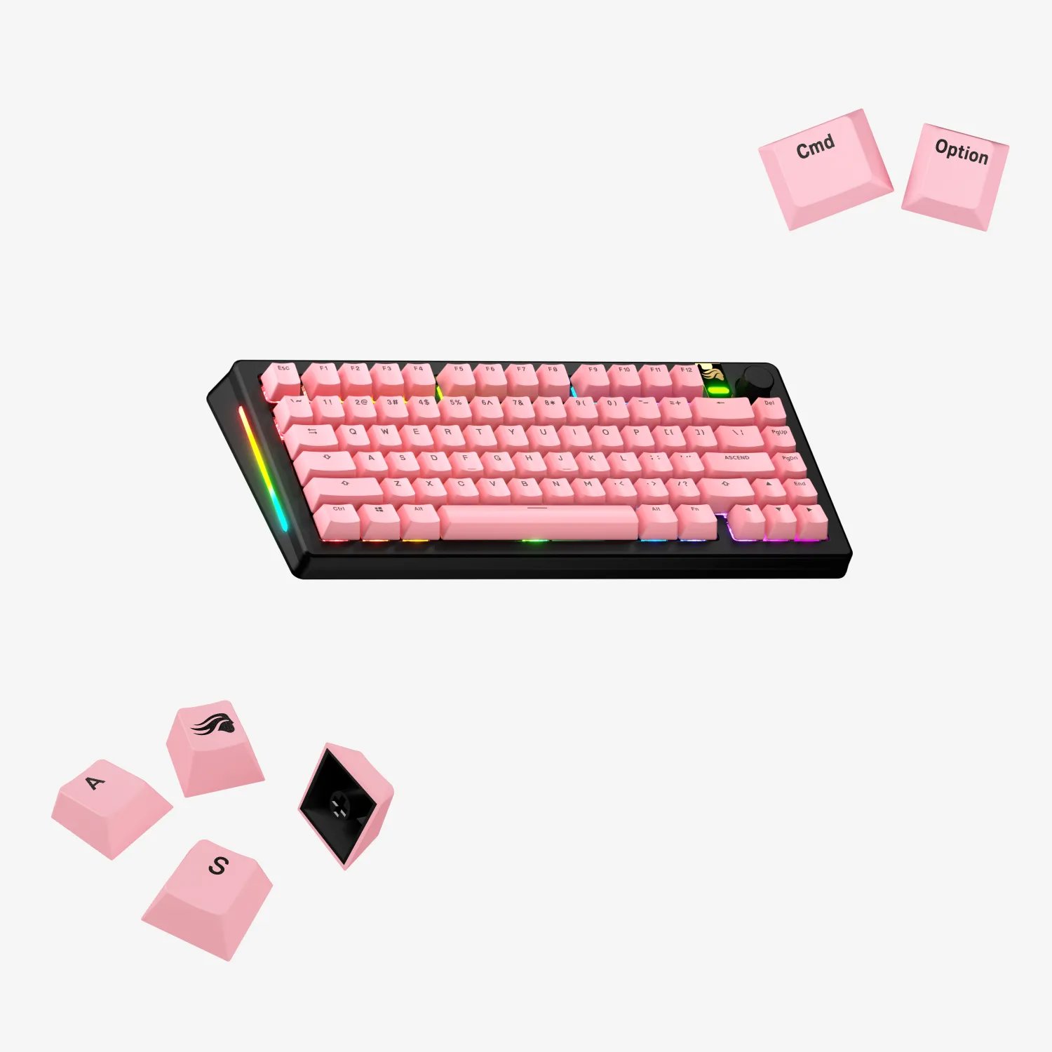 Glorious Gaming GPBT Keycaps Potion Pink - US Layout