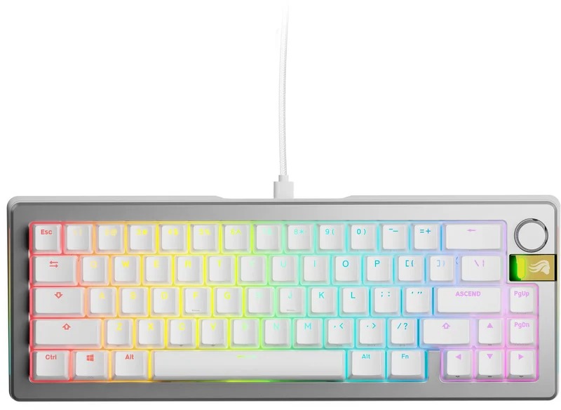 GLORIOUS GMMK 3 PRO HE 65% Prebuilt Wired Silver - US