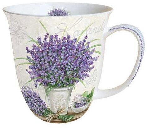 Goba Hrnek levandule porcelánový 0,4 l