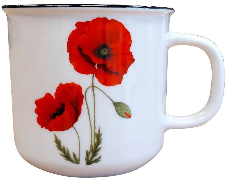 Goba Porcelánový hrnek vlčí máky, 450 ml