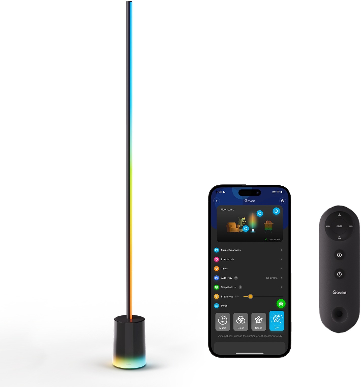 Govee Floor Lamp 2 RGBICWW Smart lampa + ovladač - Matter