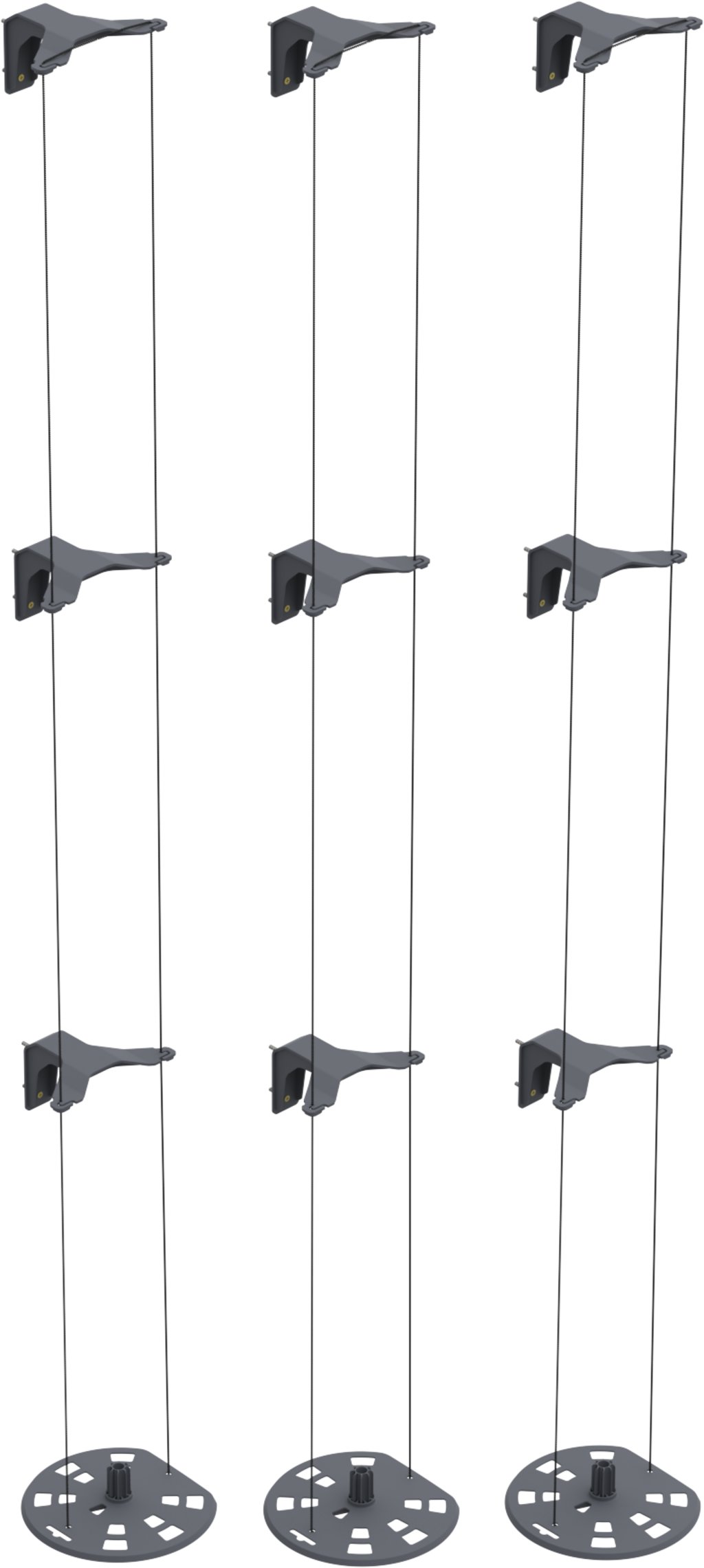 Gusta Garden COCUMBER BUDDY podpůrné lanko, 3x upínací držák na zeď - sada 3 ks