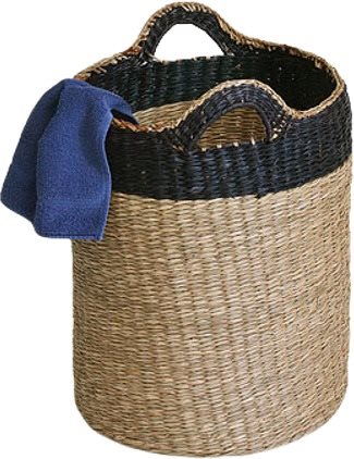 H&D Home Design koš na prádlo s úchopem mořská tráva 45 cm